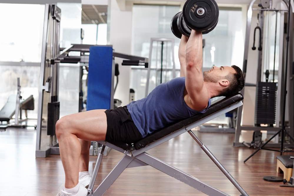 body weight bench press